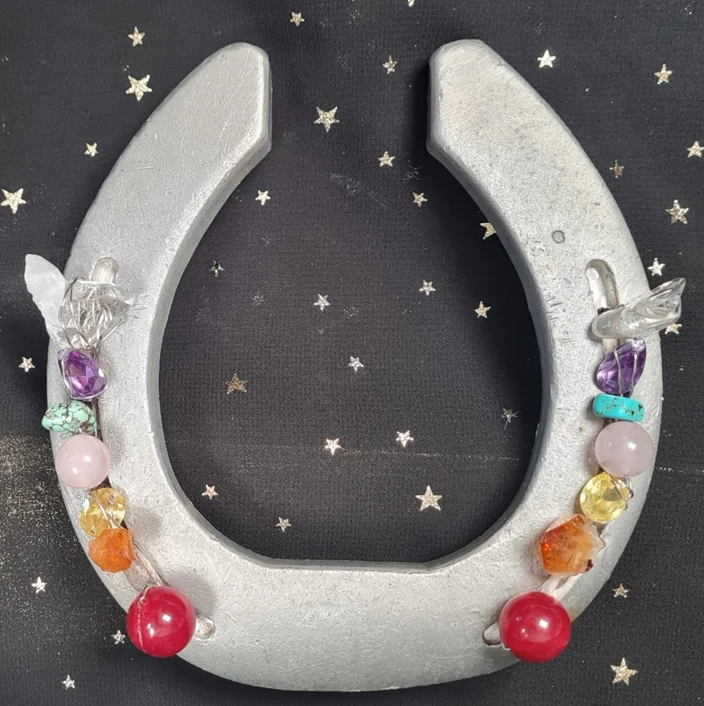 Chakra Alignment Aluminum Horseshoe One Of A Kind! - Picture 2 of 4